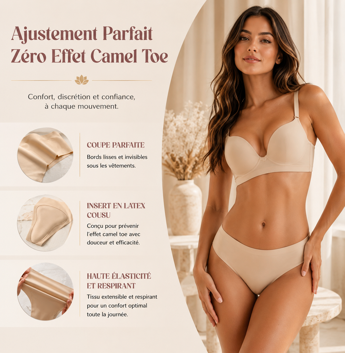 Unsichtbare Anti-Cameltoe-Premium-Unterhose