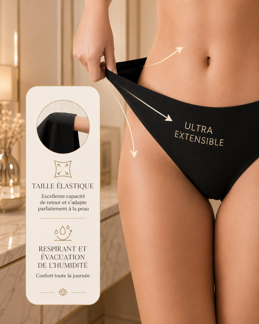 Unsichtbare Anti-Cameltoe-Premium-Unterhose